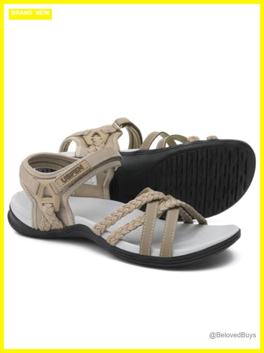 Women's Hiking Sandals with Arch Support, Lightweight Athletic Sandals